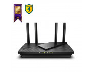 TP-LINK  Archer AX55  AX3000 Wi-Fi 6 Wireless Gigabit Router, 2402Mbps at 5Ghz + 574Mbps at 2.4Ghz, 802.11ax/ac/a/b/g/n, 1 Gigabit WAN+4 Gigabit LAN, OFDMA, MU-MIMO, HomeShield, Band Steering, USB3.0, 4 fixed antennas